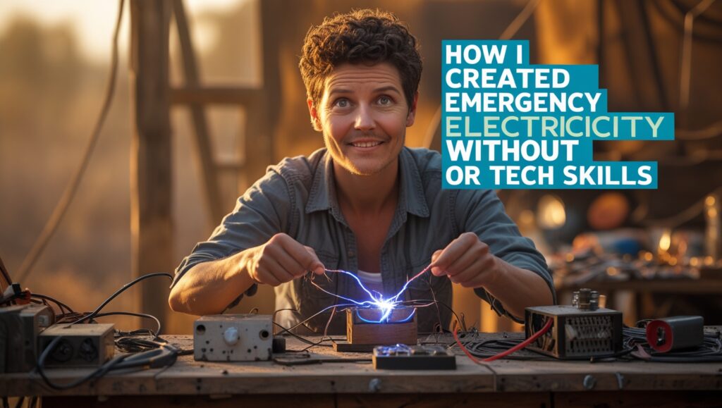 How I Created Emergency Electricity Without Tools or Tech Skills