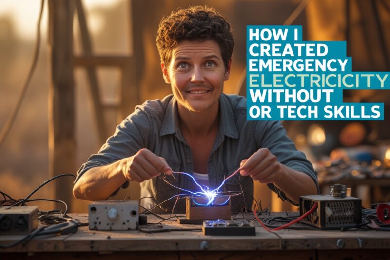 How I Created Emergency Electricity Without Tools or Tech Skills