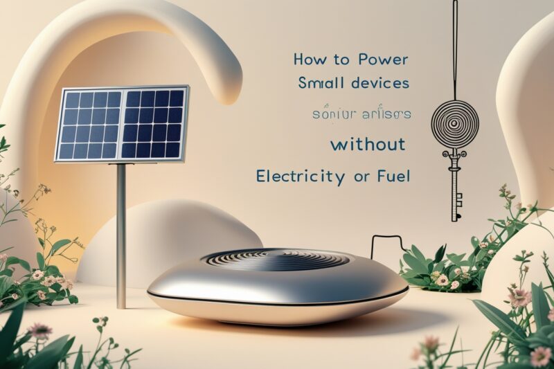 How to Power Small Devices Without Electricity or Fuel