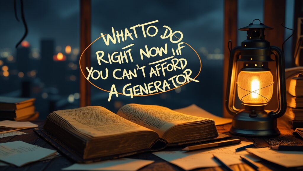 What to Do Right Now If You Can’t Afford a Generator
